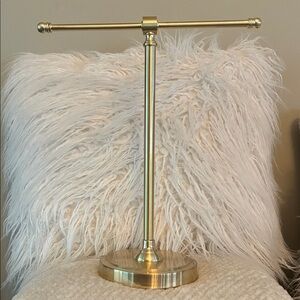 Brass Jewelry T-Bar Display Stand - Gold Finish